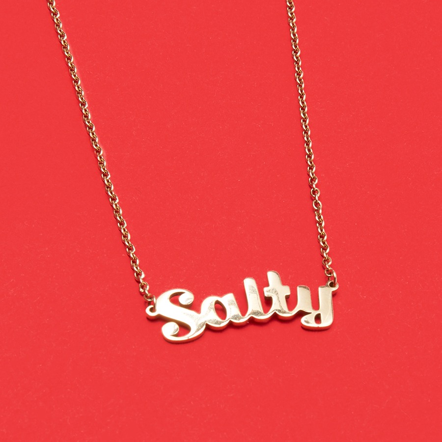 Salty branded necklace